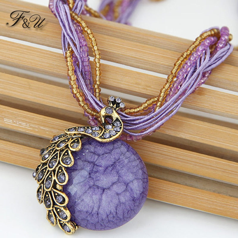 Peacock Feather Necklace It's the coolest gift for you and anyone you love ....  gift for girls