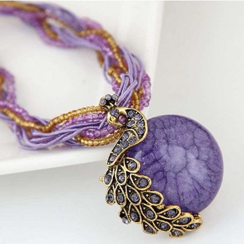 Peacock Feather Necklace It's the coolest gift for you and anyone you love ....  gift for girls