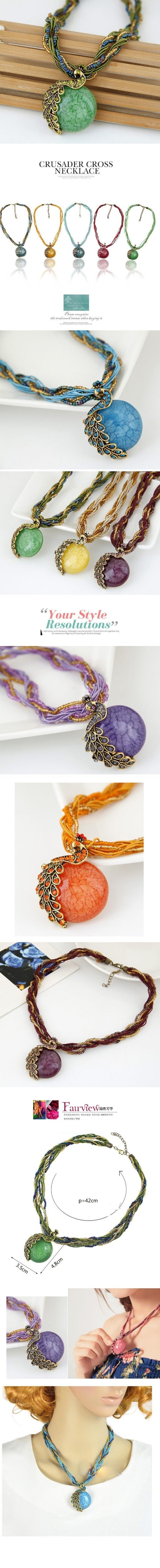 Peacock Feather Necklace It's the coolest gift for you and anyone you love ....  gift for girls