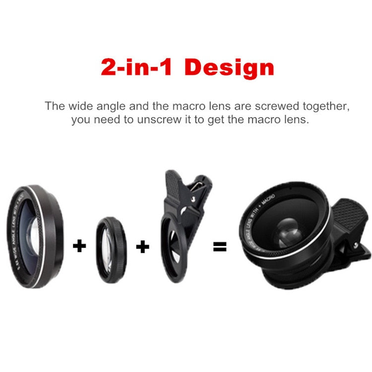 Orsda 4K HD Super 15X Macro Lens for Smartphone Anti-Distortion 0.6X