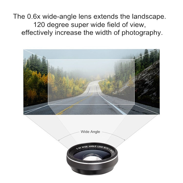 Orsda 4K HD Super 15X Macro Lens for Smartphone Anti-Distortion 0.6X