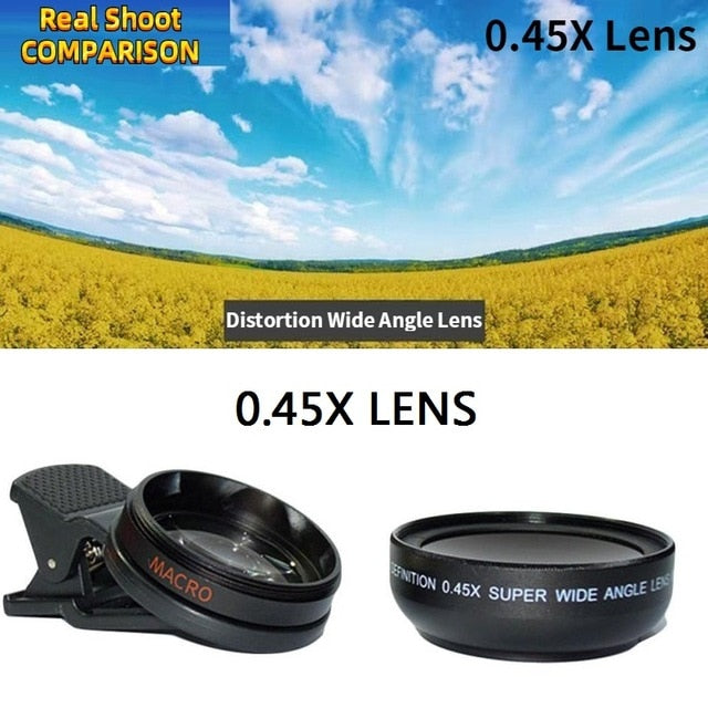 Orsda 4K HD Super 15X Macro Lens for Smartphone Anti-Distortion 0.6X
