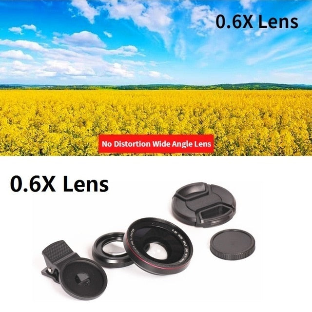 Orsda 4K HD Super 15X Macro Lens for Smartphone Anti-Distortion 0.6X