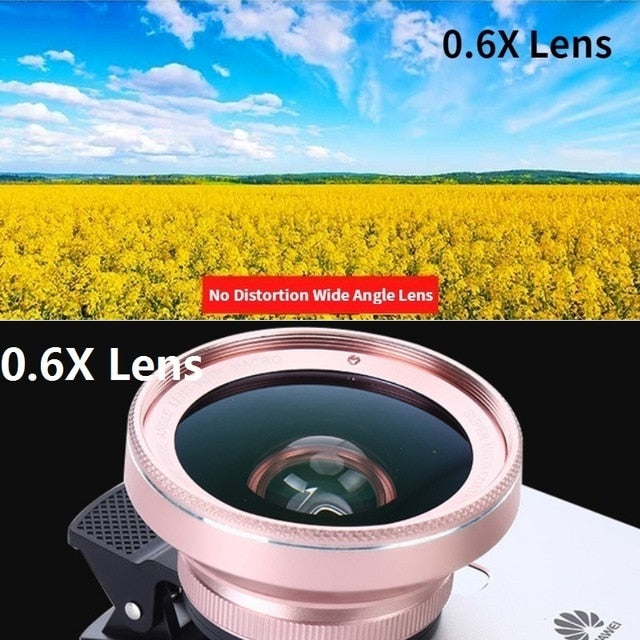 Orsda 4K HD Super 15X Macro Lens for Smartphone Anti-Distortion 0.6X