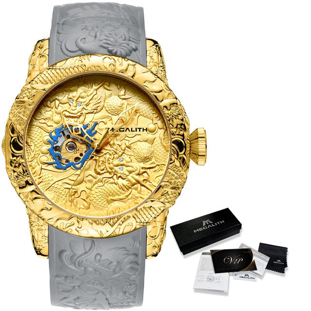 Carved Dragon Sculpture Watch for Men 3D Quartz Be unique among everyone with this masterpiece 2021