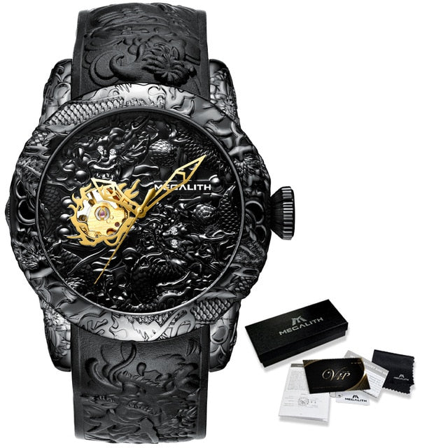 Carved Dragon Sculpture Watch for Men 3D Quartz Be unique among everyone with this masterpiece 2021