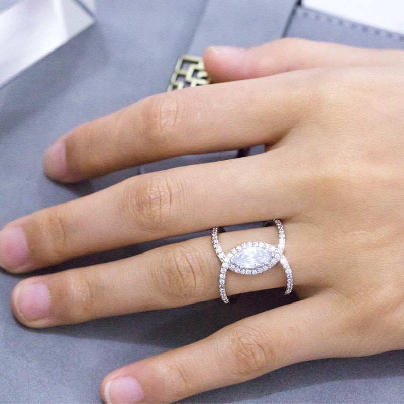2021 fashion 925 sterling silver fashion ring for girl  love party gift  jewelry wholesale anillos mujer R5831