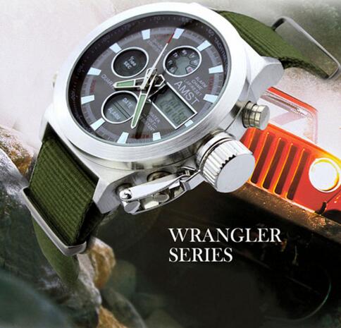 Military Diving Watches 50m Nylon and Leather Strap Luxury Quartz Watch