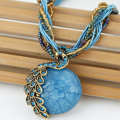 Peacock Feather Necklace It's the coolest gift for you and anyone you love ....  gift for girls