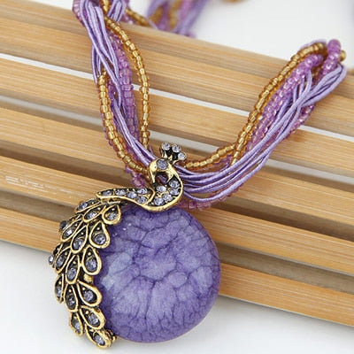 Peacock Feather Necklace It's the coolest gift for you and anyone you love ....  gift for girls