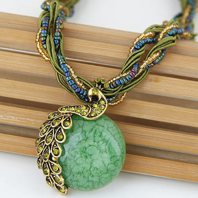 Peacock Feather Necklace It's the coolest gift for you and anyone you love ....  gift for girls