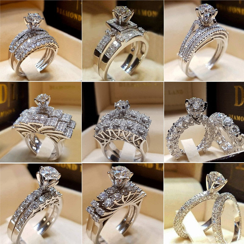 Yobest 2020  Zircon Rings for Women Wedding Engagement