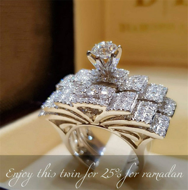 Yobest 2020  Zircon Rings for Women Wedding Engagement