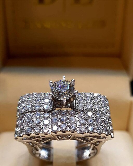 Yobest 2020  Zircon Rings for Women Wedding Engagement