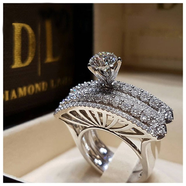 Yobest 2020  Zircon Rings for Women Wedding Engagement