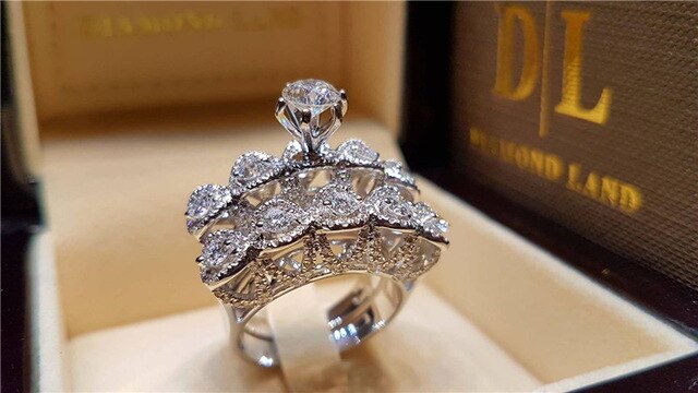 Yobest 2020  Zircon Rings for Women Wedding Engagement